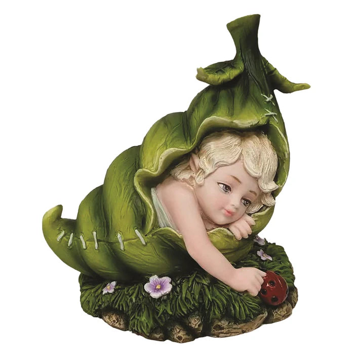Fata BEBÉ avvolta nella foglia, 11cm, Fairy Land