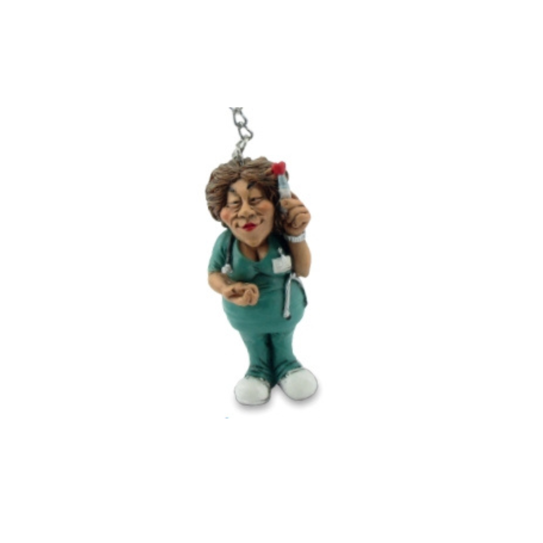 Funny portachiavi "Infermiera, 7,5cm, 12 pezzi