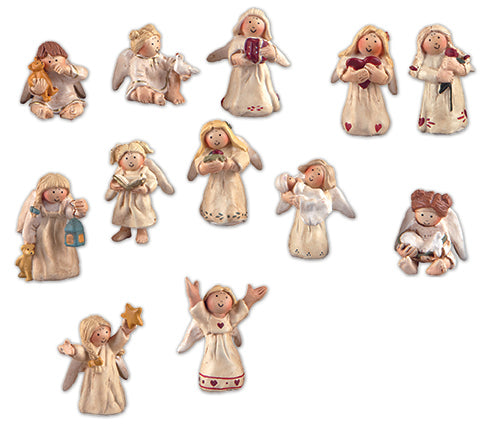 "Fortune Folk" Angeli custodi Minis 3cm 12 assortiti