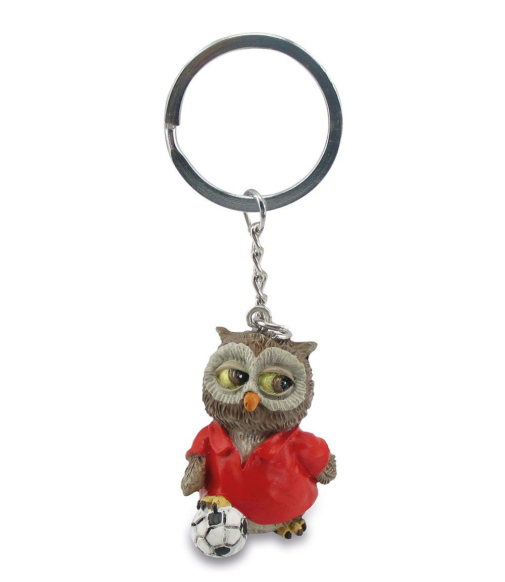 Funny Collection Gufi portachiavi "Calciatore" 4cm, 12 pezzi