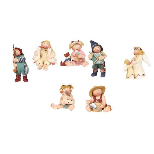 "Fortune Folk" HAPPY HOLIDAYS 6cm SET 10 pz. ass (10/40)