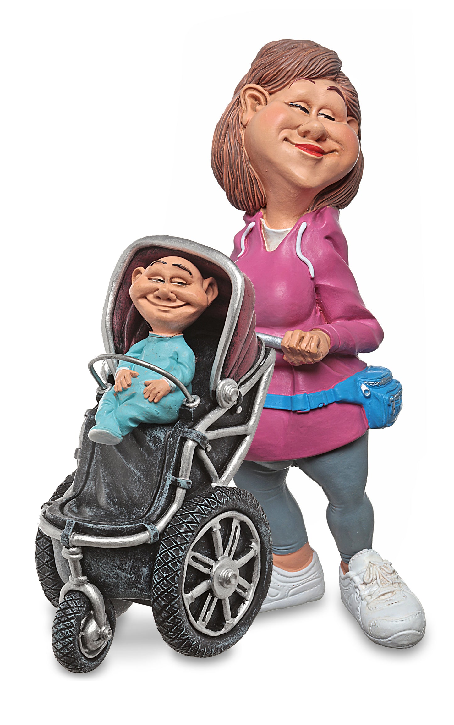 Figura Mamma con bambino, 17,5cm, Funny Jobs