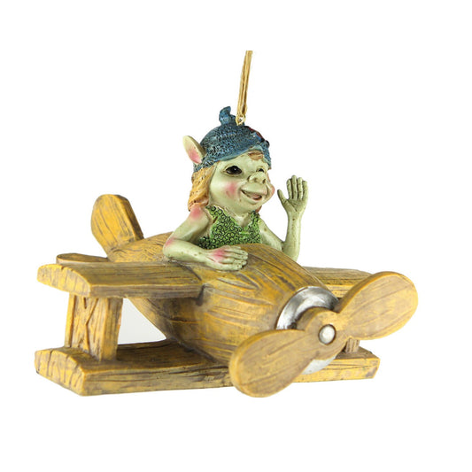 Pixie con aereo d'appendere, 16cm