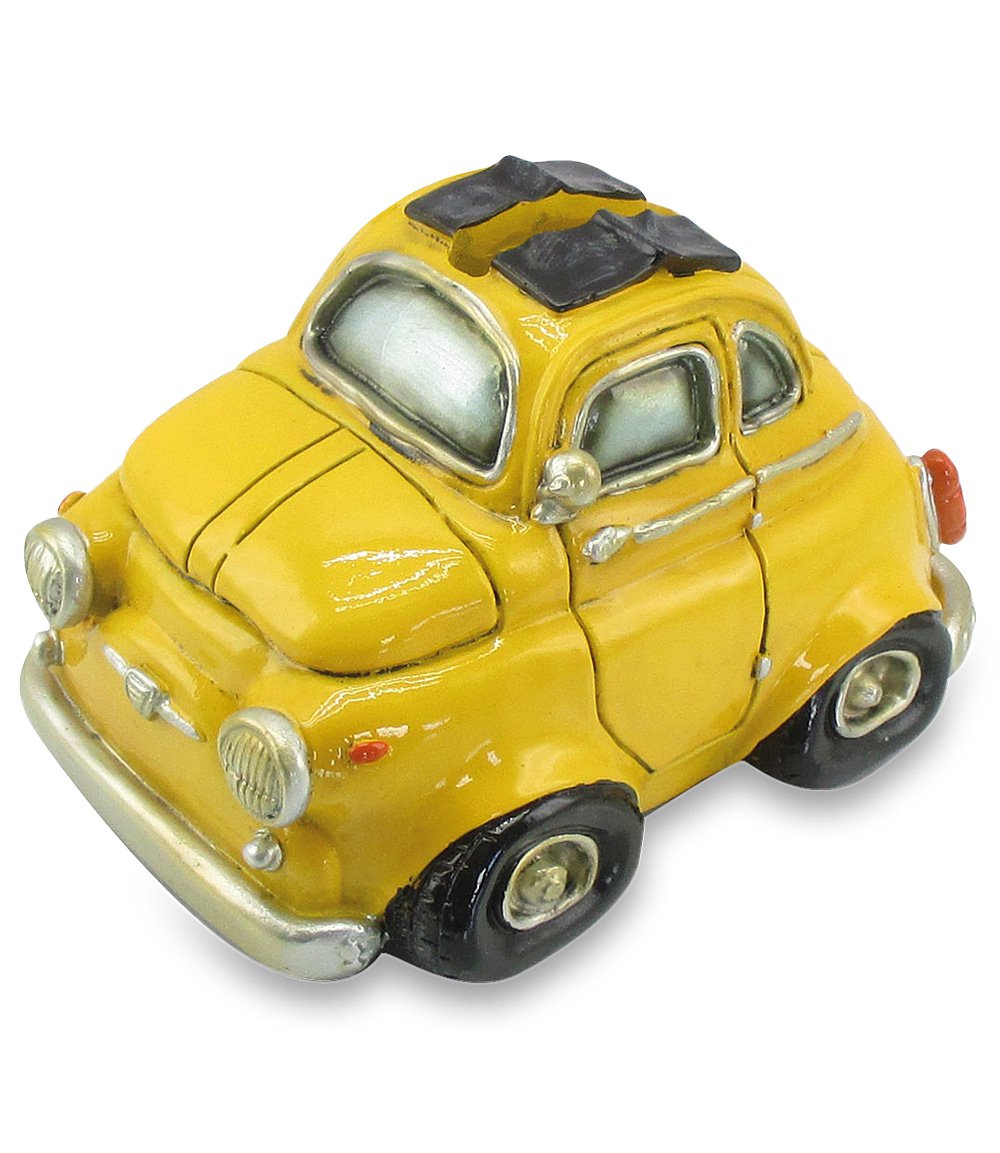 Funny Salvadanaio Cinquecento giallo 10cm