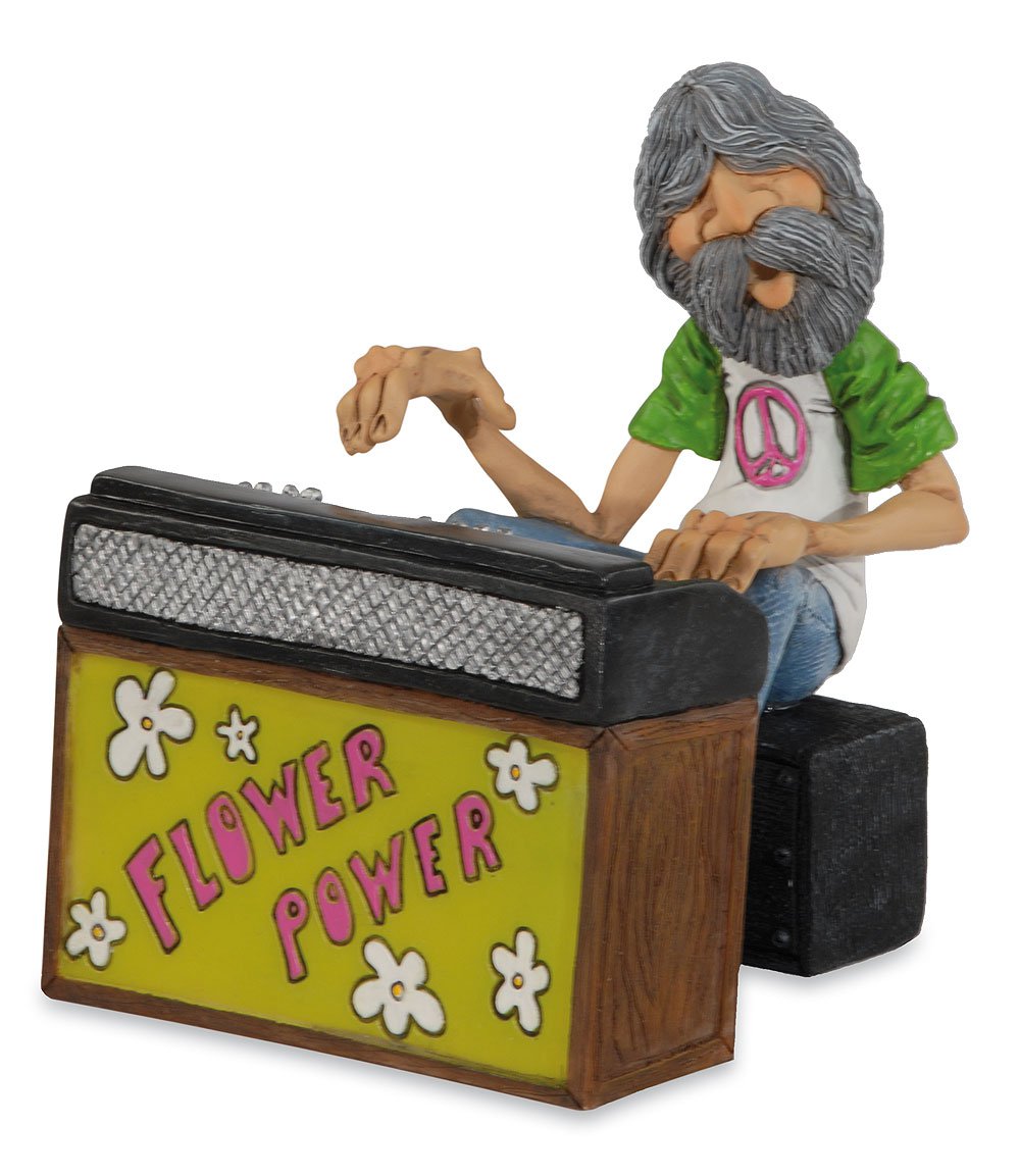 Funny Coll. Hippie Power con pianoforte 10x10x13cm