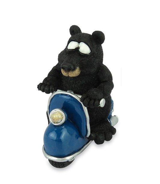 Funny Orso Bruno sulla Vespa 11cm